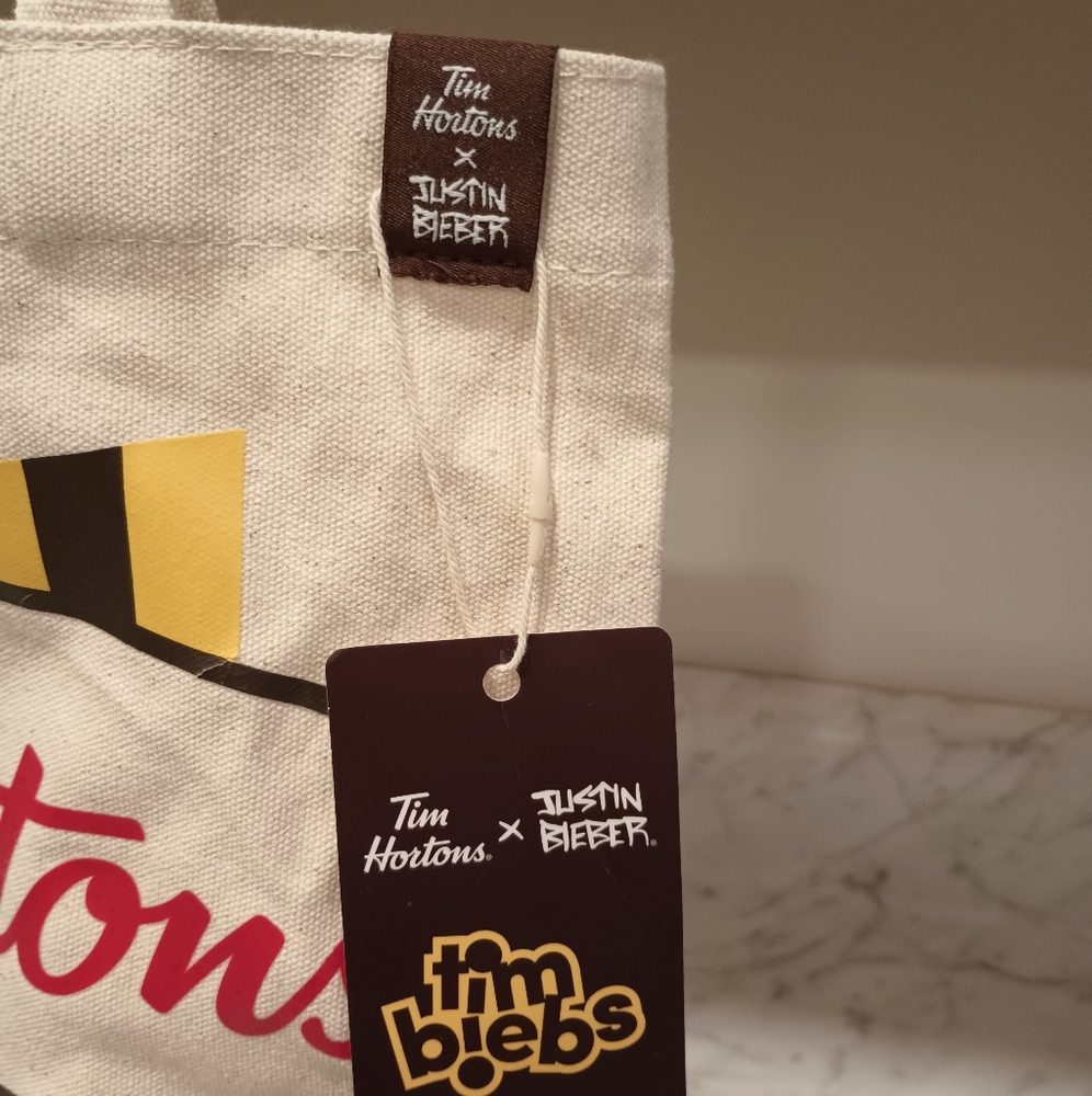 Tim Hortons Tim Biebs Canvas Tote Bag - Picture 4 of 4